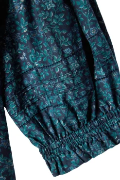 Trovata Birds of Paradis Jess Blouse in Blue Ridge Ditsy