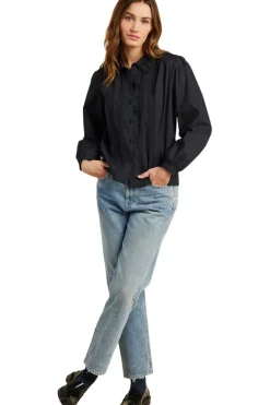 Trovata Birds of Paradise Alise Blouse in Black