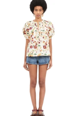 Ulla Johnson Loli Top in White Iris