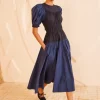 Ulla Johnson Marte Dress in Twilight Colorblock