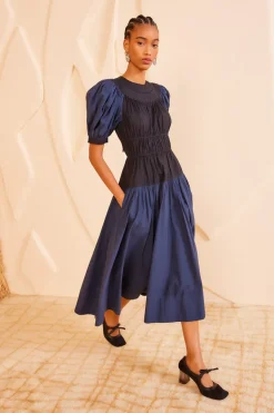 Ulla Johnson Marte Dress in Twilight Colorblock