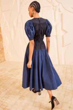 Ulla Johnson Marte Dress in Twilight Colorblock