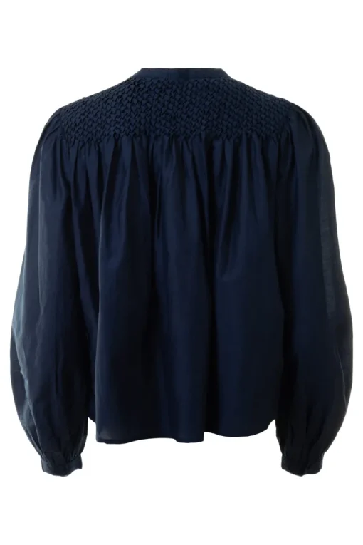 Ulla Johnson Soffia Blouse in Midnight
