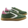 Valsport Olympia Suede Leather Sneaker in Green-Pink
