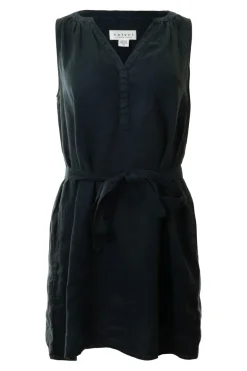 Velvet Adriana Woven Linen Dress in Shadow