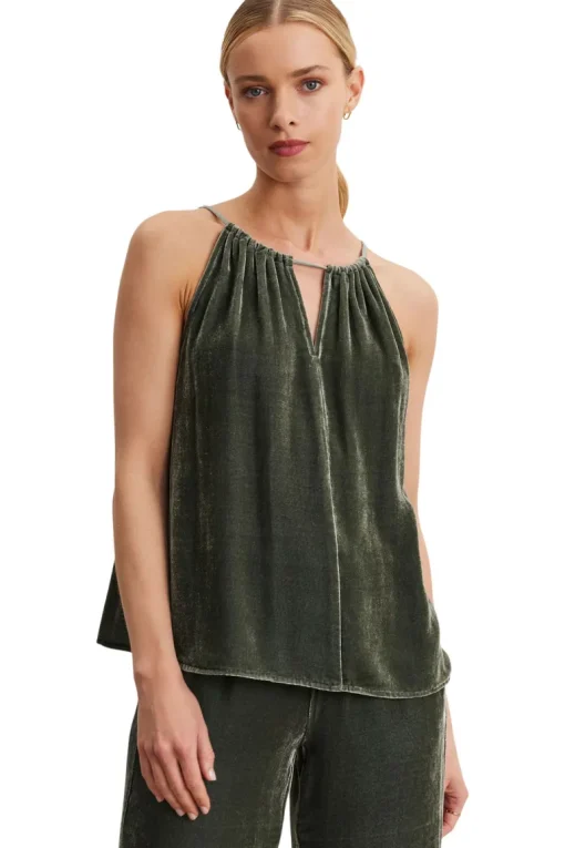 Velvet Aleaha Sleeveless Top in Marsh