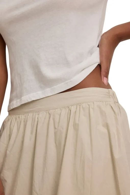 Velvet Bella Skirt in Sesame