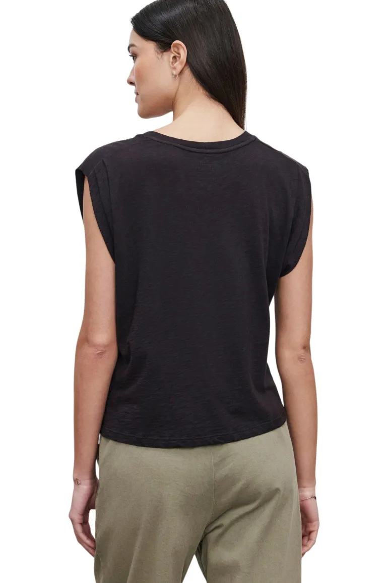 Velvet Cecile Cotton Slub Muscle Tee