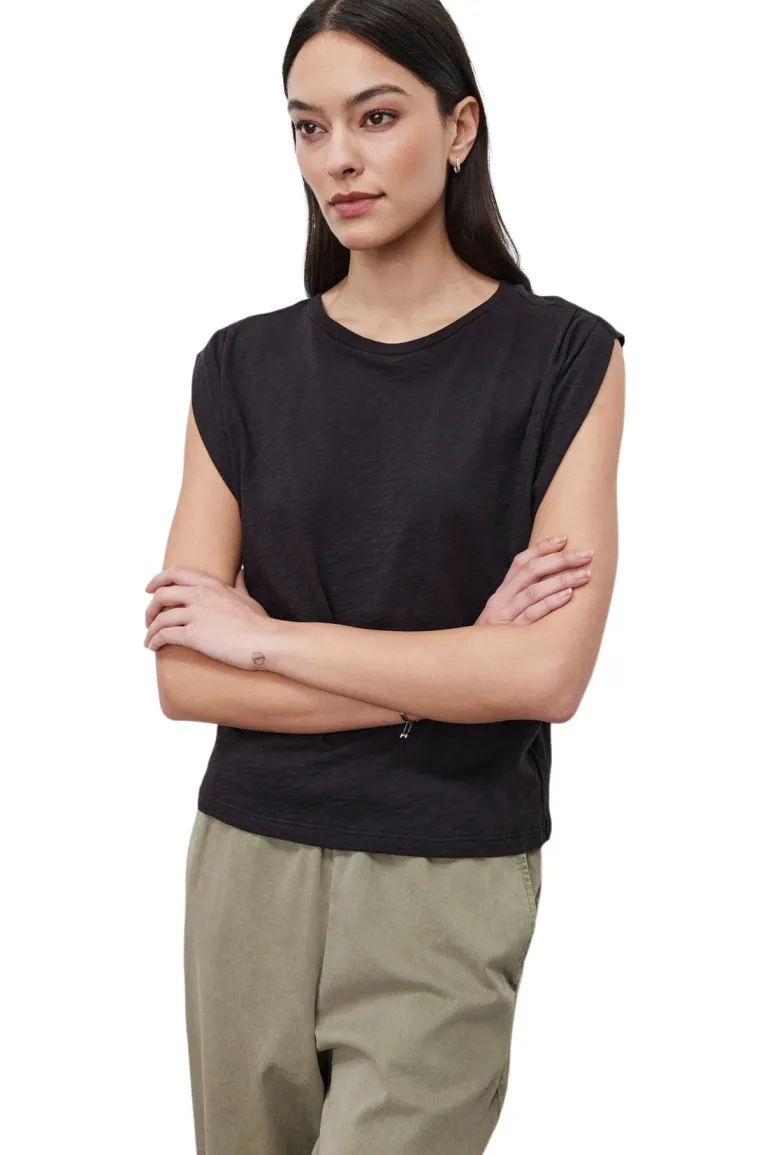 Velvet Cecile Cotton Slub Muscle Tee