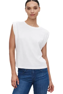 Velvet Cecile Cotton Slub Muscle Tee