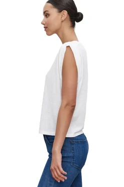 Velvet Cecile Cotton Slub Muscle Tee