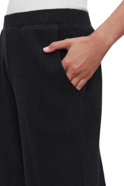 Velvet Colleen Ribbed Pants in Black