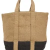 Velvet Dallas Basket Bag in Charcoal Natural