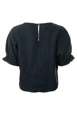 Velvet Emily Linen Top in Shadow