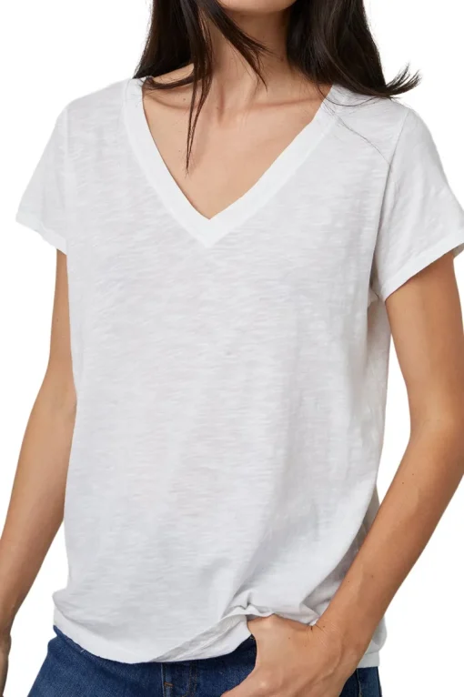 Velvet Jilian Original Slub V-neck Tee