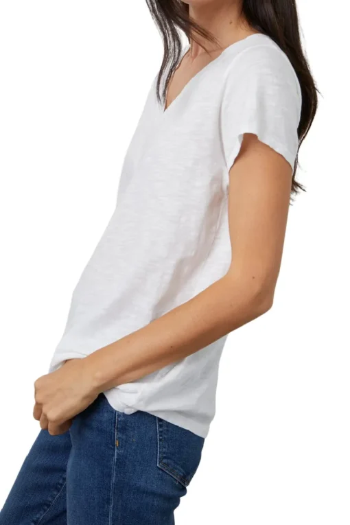 Velvet Jilian Original Slub V-neck Tee