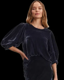 Velvet Nancy Silk Velvet Top
