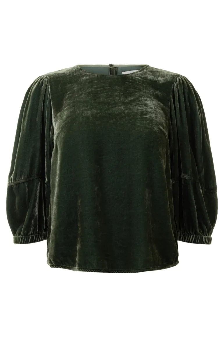 Velvet Nancy Silk Velvet Top