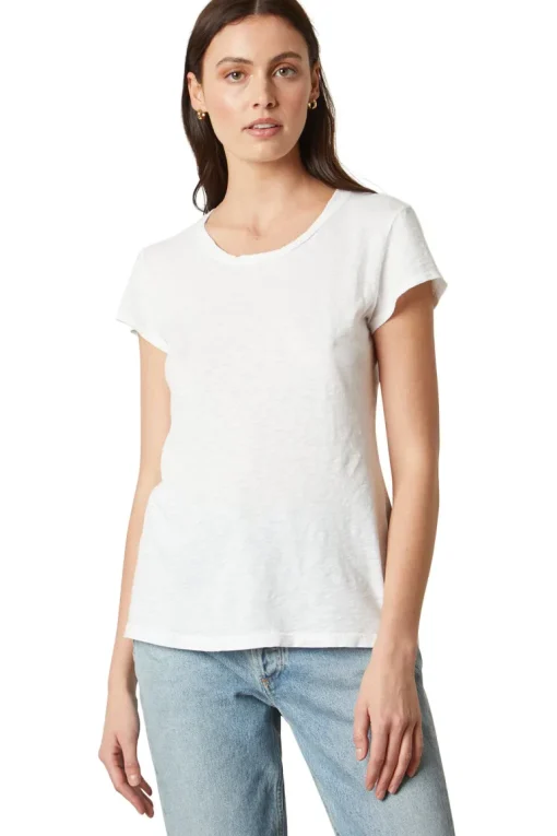 Velvet Odelia Cotton Scoop Neck Tee