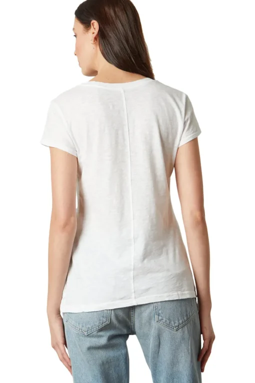 Velvet Odelia Cotton Scoop Neck Tee