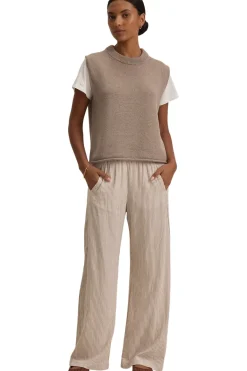 Velvet Paola Cotton Cashmere Sweater in Mink