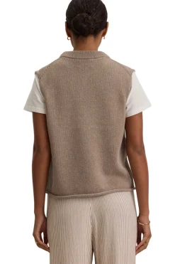 Velvet Paola Cotton Cashmere Sweater in Mink