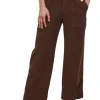 Velvet Vera Corduroy Wide Leg Trouser in Bark