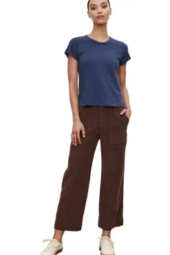 Velvet Vera Corduroy Wide Leg Trouser in Bark