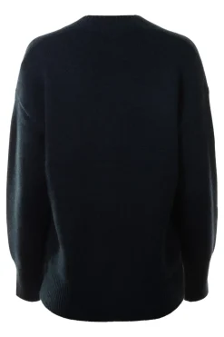 White & Warren Cashmere Pocket Cardigan in Deep Navy