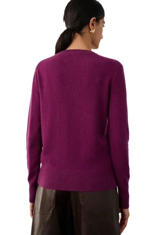 White & Warren Classic Cashmere Crewneck Sweater