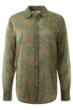 Xirena Beau Shirt in Olive Coral