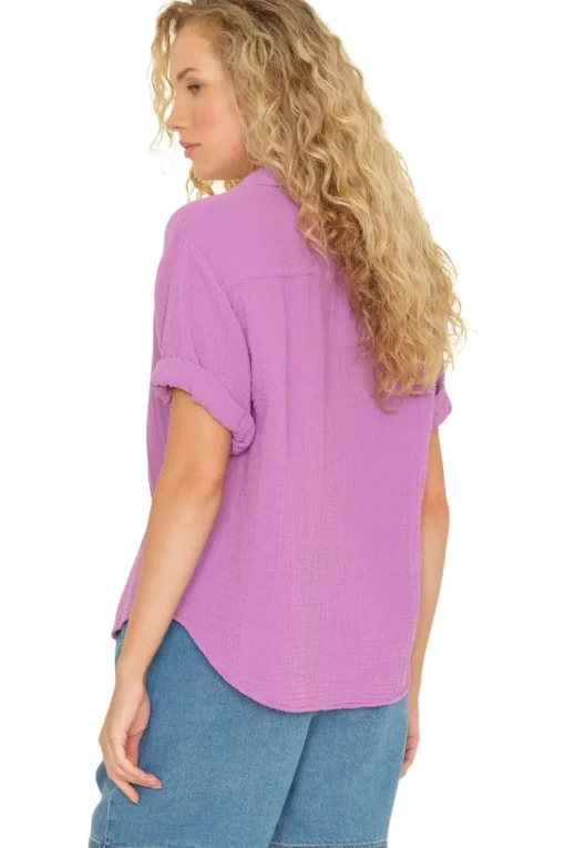 Xirena Cruz Top in Purple Orchid