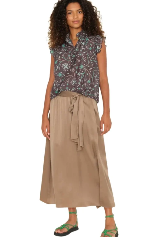Xirena Glenda Skirt in Cool Bronze