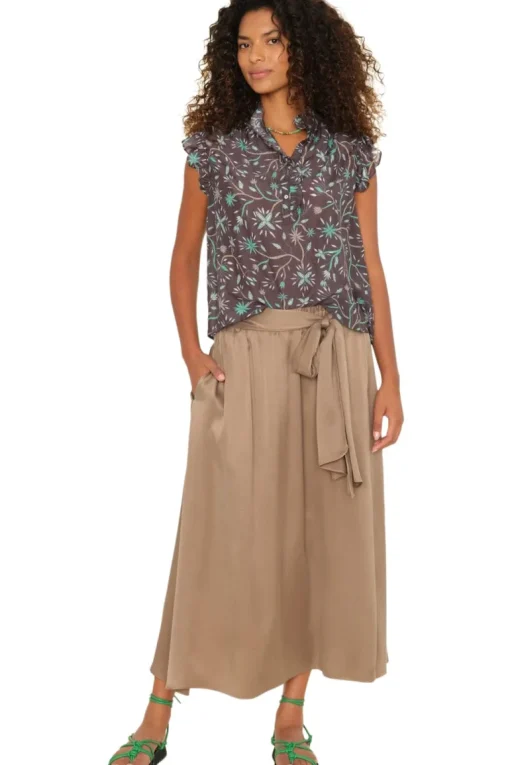 Xirena Glenda Skirt in Cool Bronze