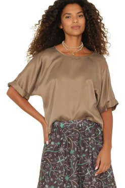 Xirena Savoye Top in Cool Bronze