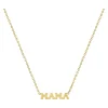 Zoe Chicco Itty Bitty Mama Necklace in 14k Yellow Gold