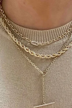 Zoe Chicco Medium Square Oval Chain With Pavé Diamond Link Necklace in 14k Yellow Gold